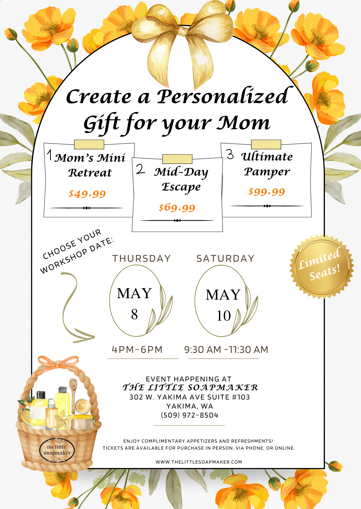 Workshop Event : Create a personalized gift for your Mom!