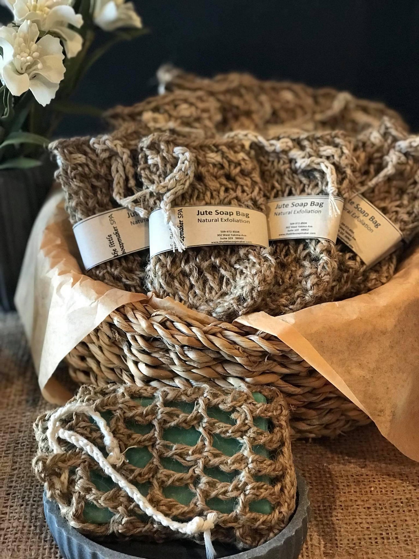 Jute Soap Bag